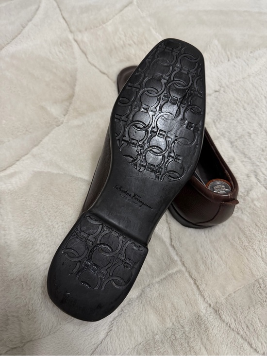 $990 Ferragamo Gancini Horse-bit Brown Leather Slip-On Loafers Shoes 7.5 8.5 9 main image 4